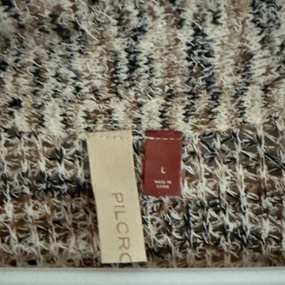 Pilcro Anthropologie Open Front Long Duster Textured Knit Cardigan Sweater - Picture 2 of 4